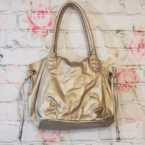 Roxy Gold hobo tote